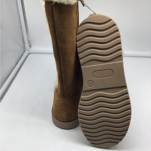 Universal Thread Carmel Brown Suede Tall Faux Fur Boot - Picture 6 of 9